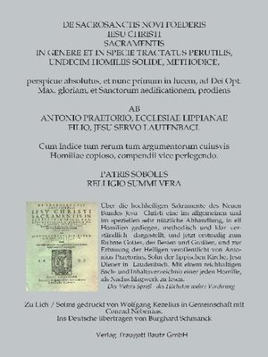 cover image of Antonius Praetorius